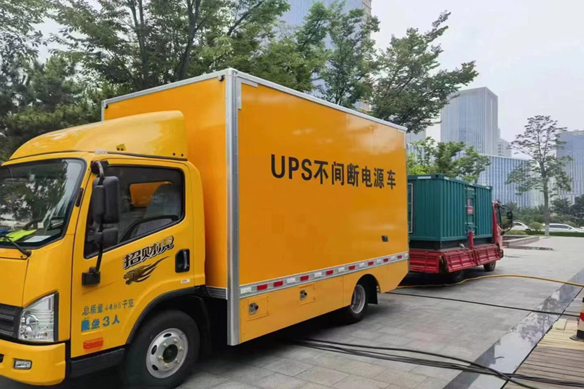 安平发电机租赁施工现场